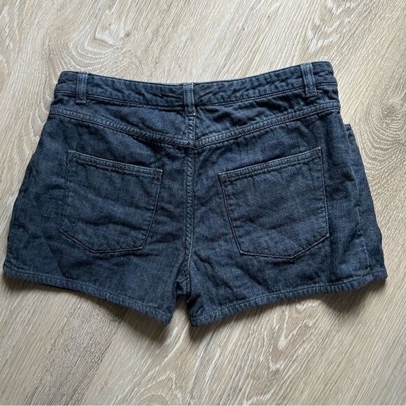 THEORY denim Bell Tailored  5 pocket  jean pleated Short with wide pleats 26 - Picture 7 of 9